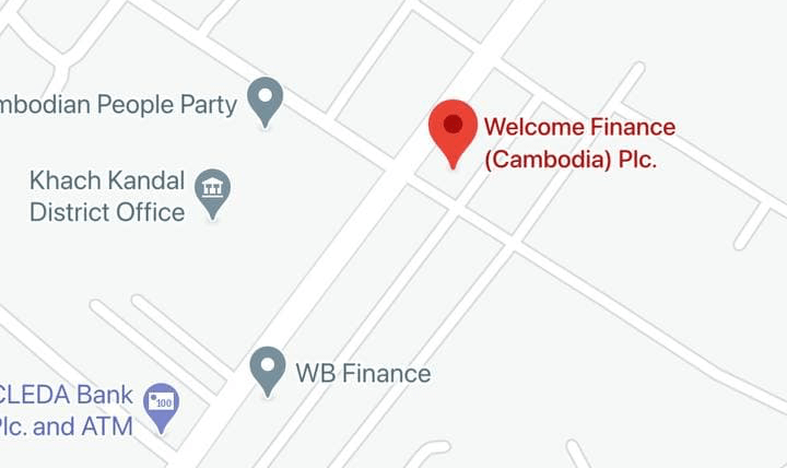 Map of Welcome Finance Cambodia Khsach Kandal Branch